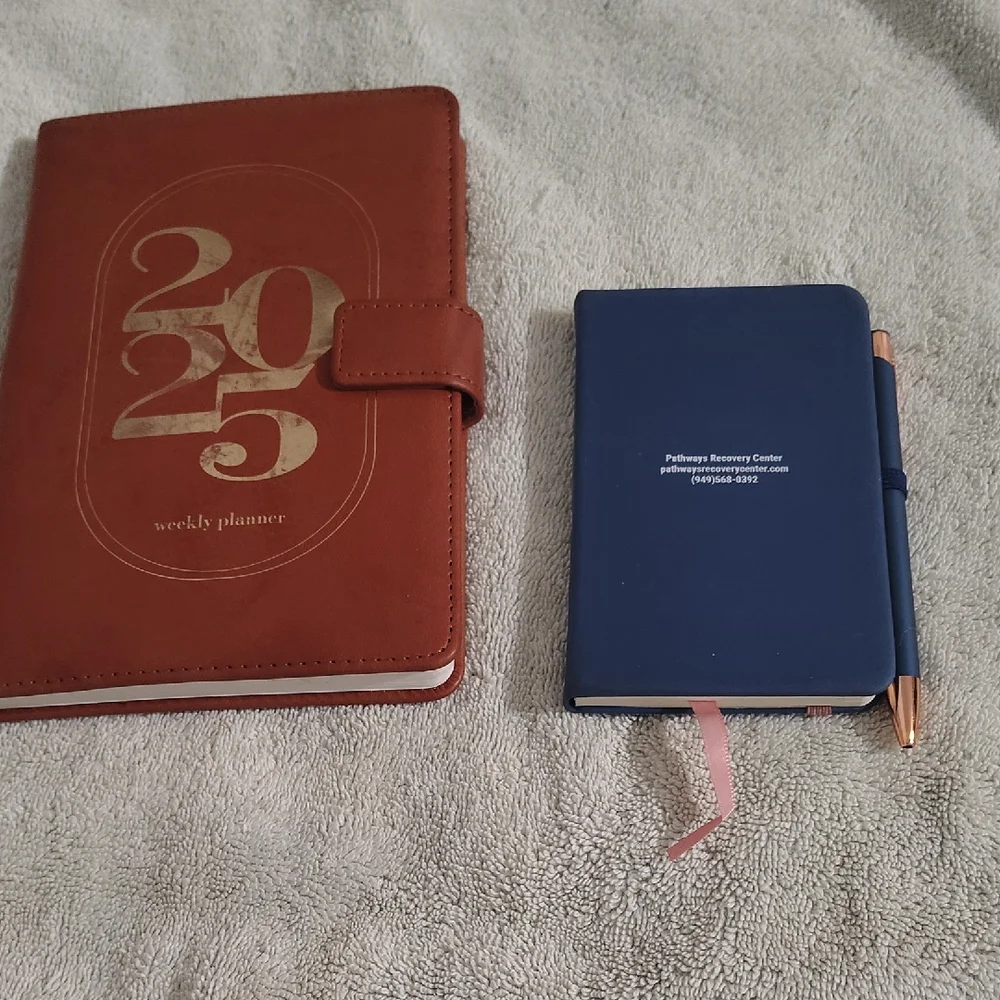 Brown and Blue Weekly Planner Set